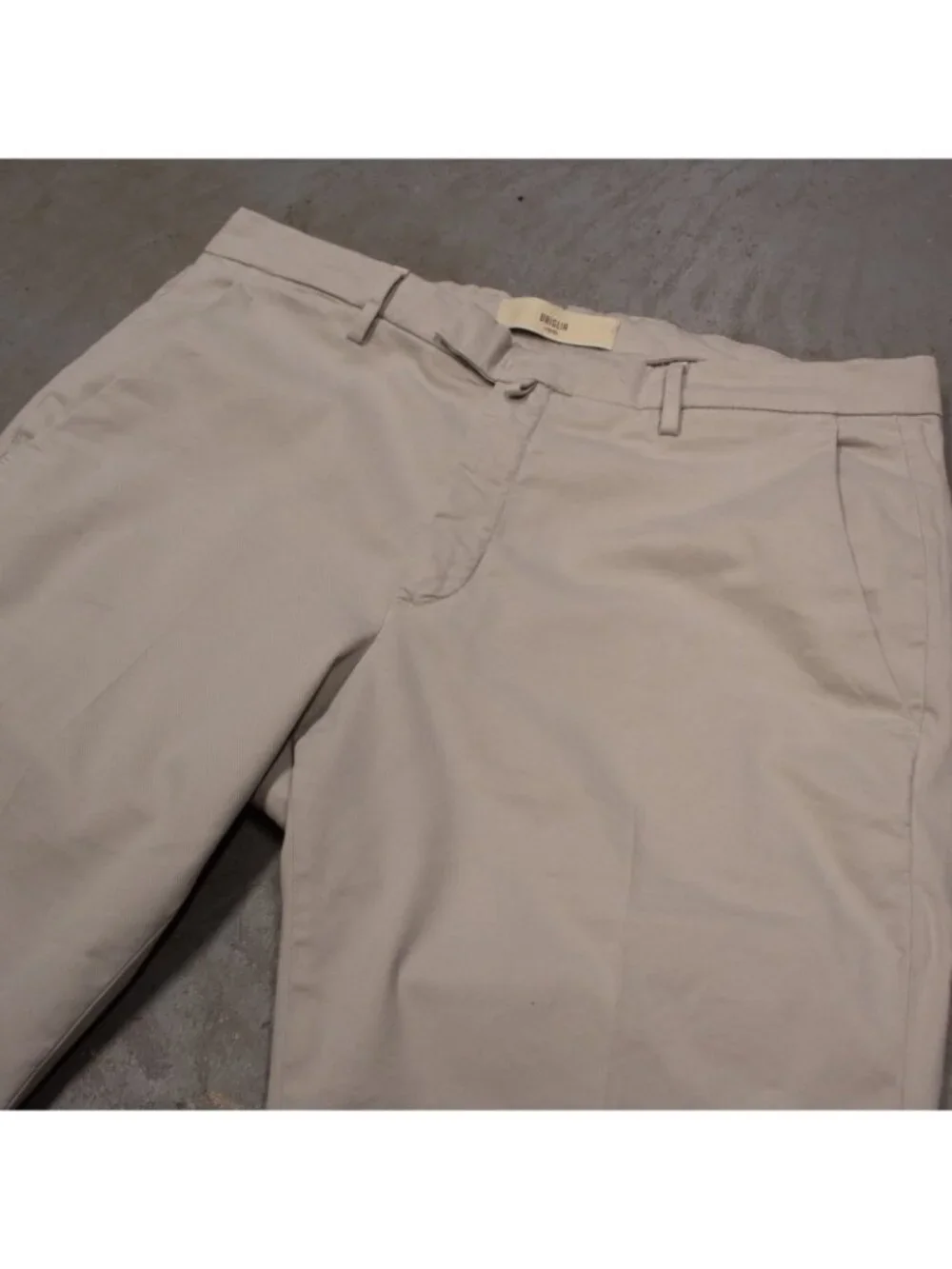 Briglia 1949 Stretch Chinos Mens Pants Stretch Cotton Slim Fit Italy Tan 32x29